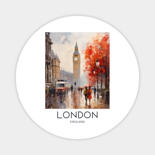 An Impressionist Painting of London - England Magnet